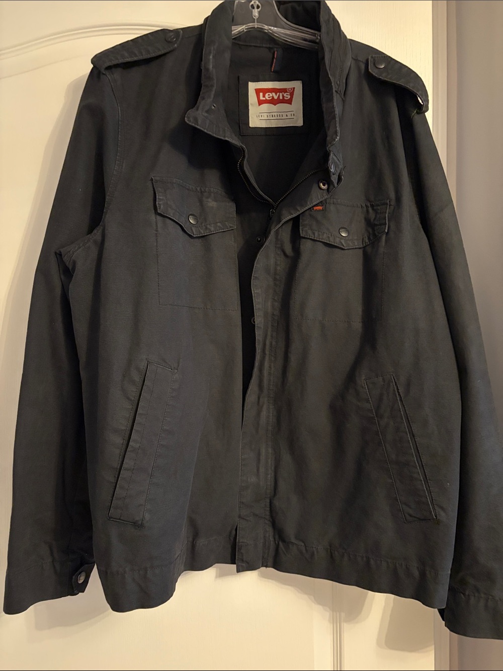 Levi's Men's Black Military Field Jacket